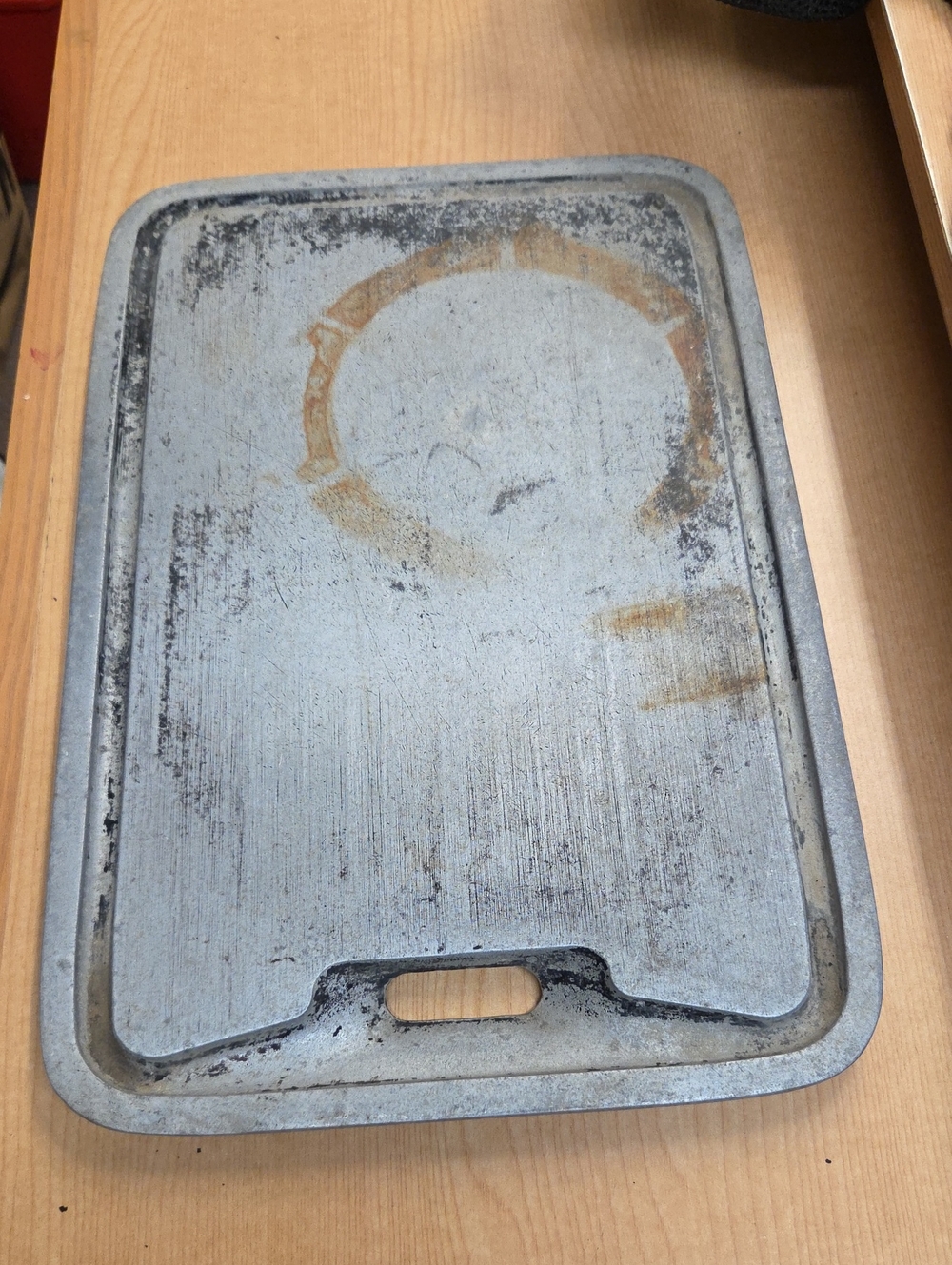 Vtg Cast Aluminum  Camp Stove Cook Griddle